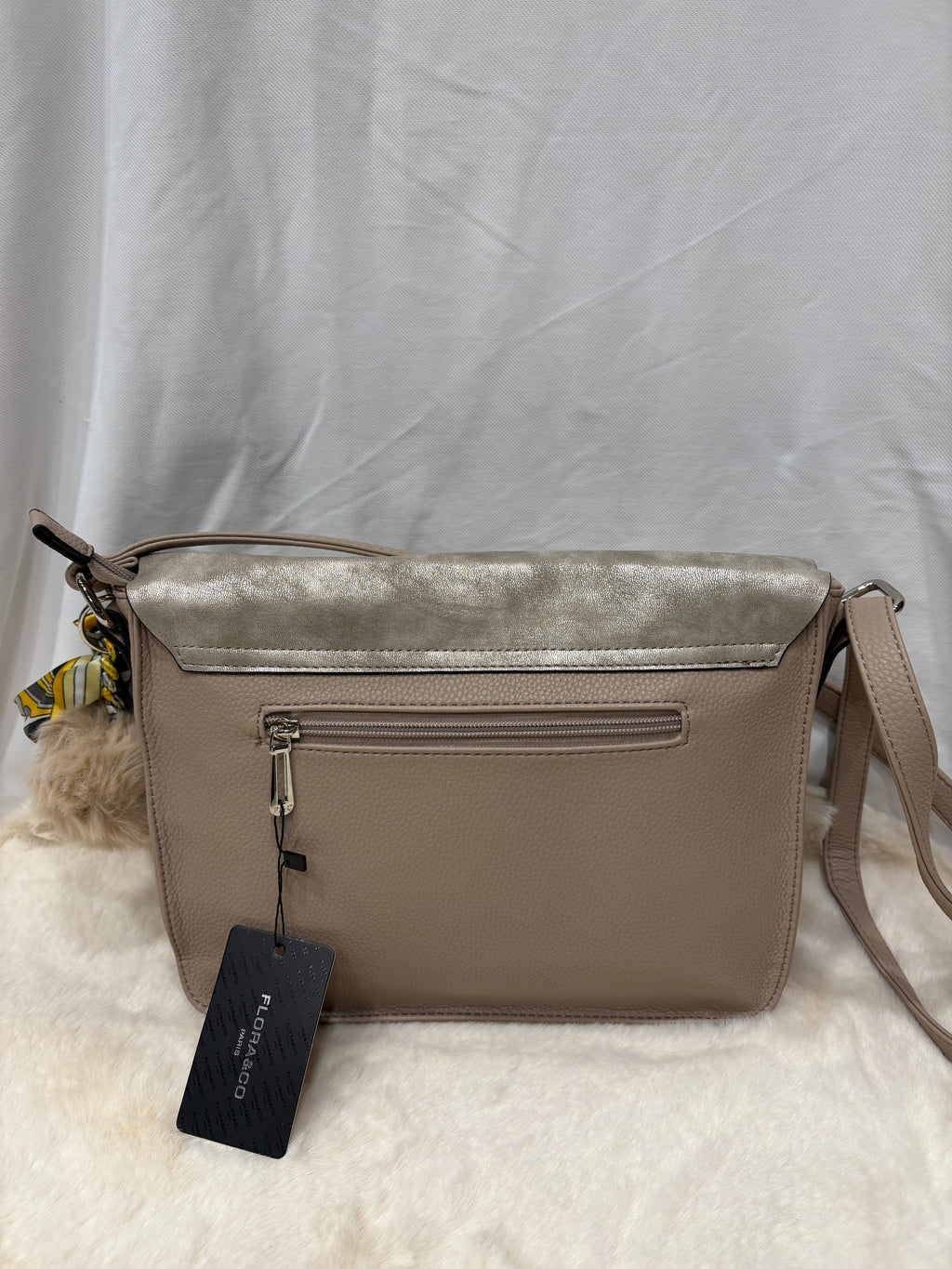 Sac bandoulière Elba beige - Flora & Co Paris