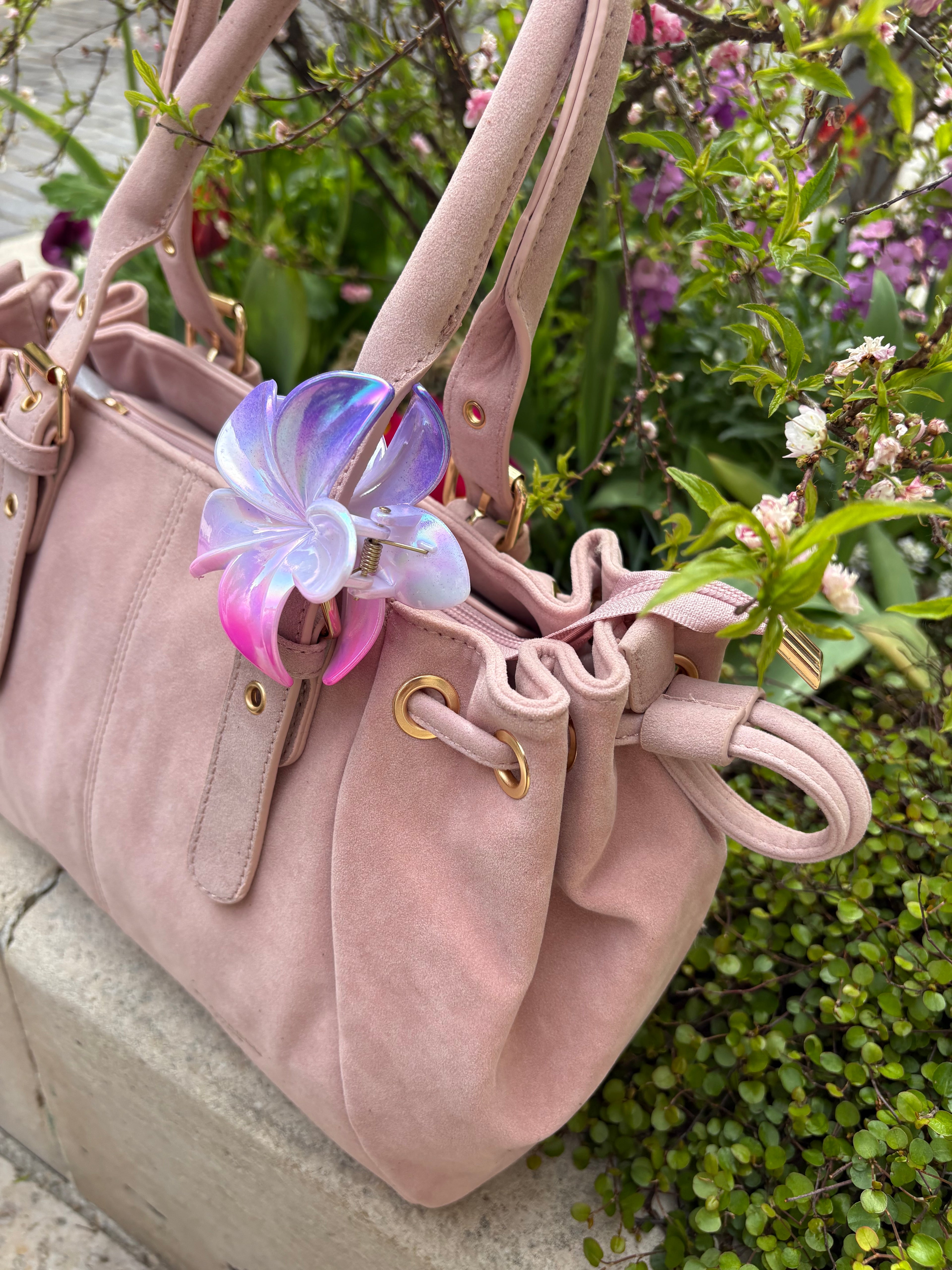 Sac à main Rose – Audrey | Flora & Co Paris