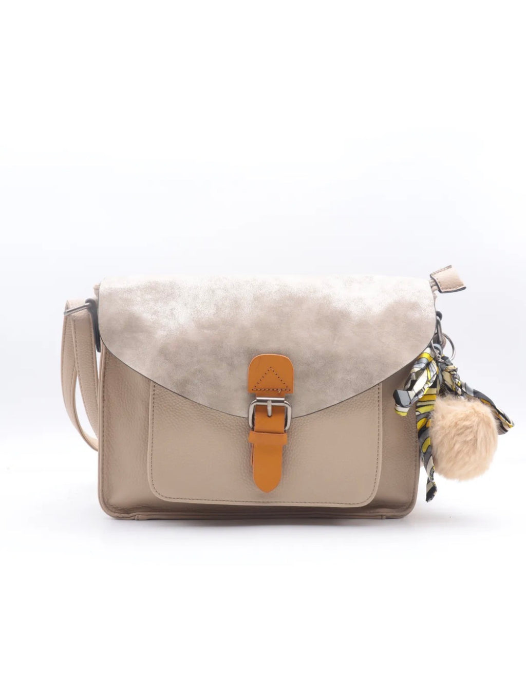 Sac bandoulière Elba beige - Flora & Co Paris