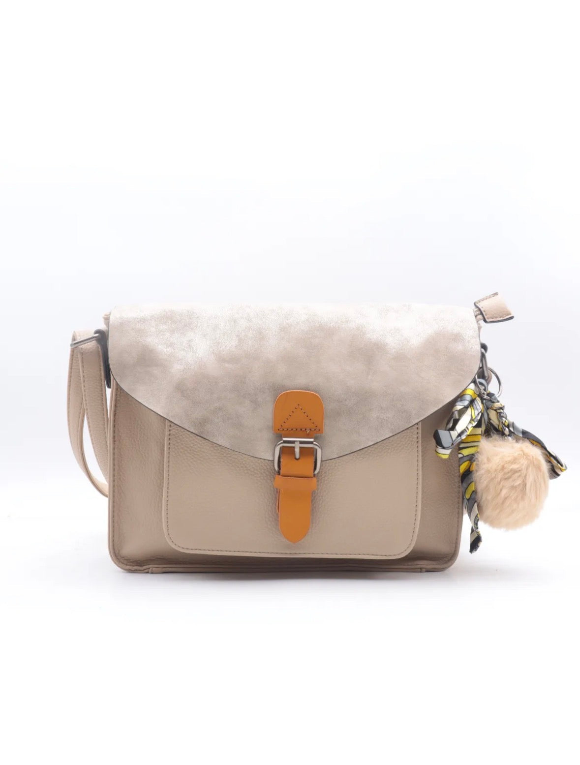 Sac bandoulière Elba beige - Flora & Co Paris