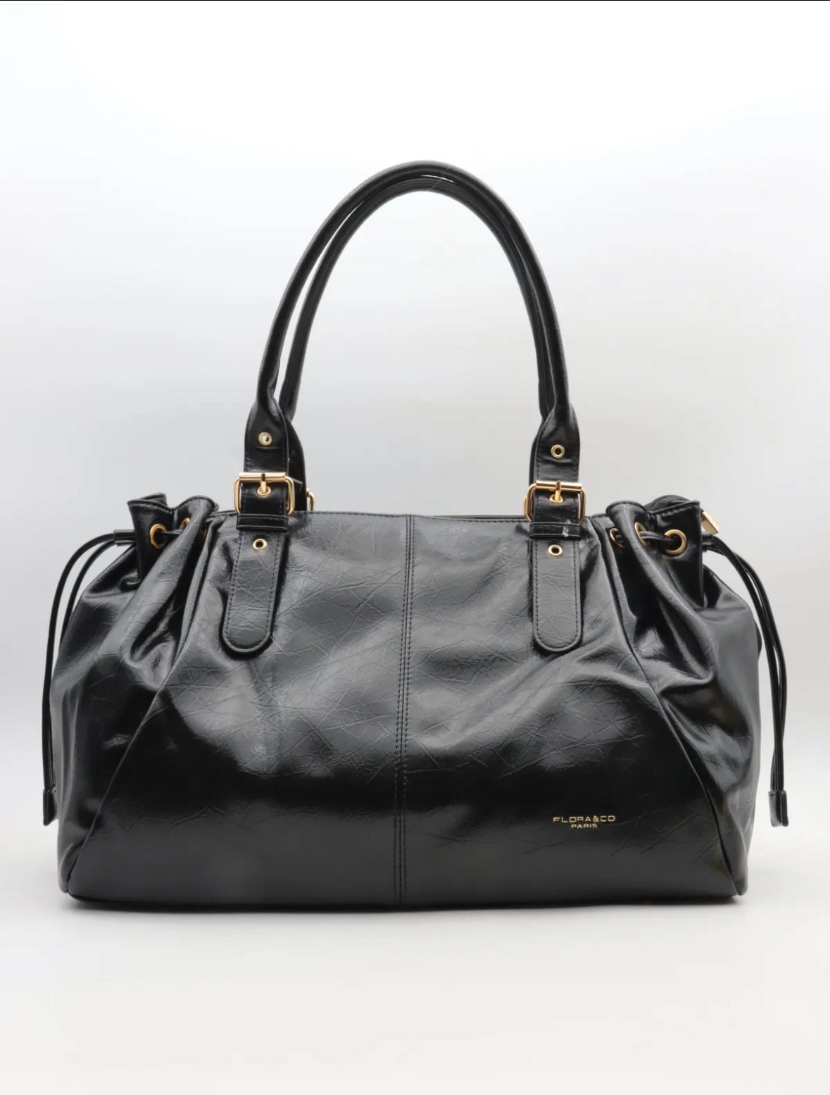 Sac à main noir Iria - Flora & Co Paris