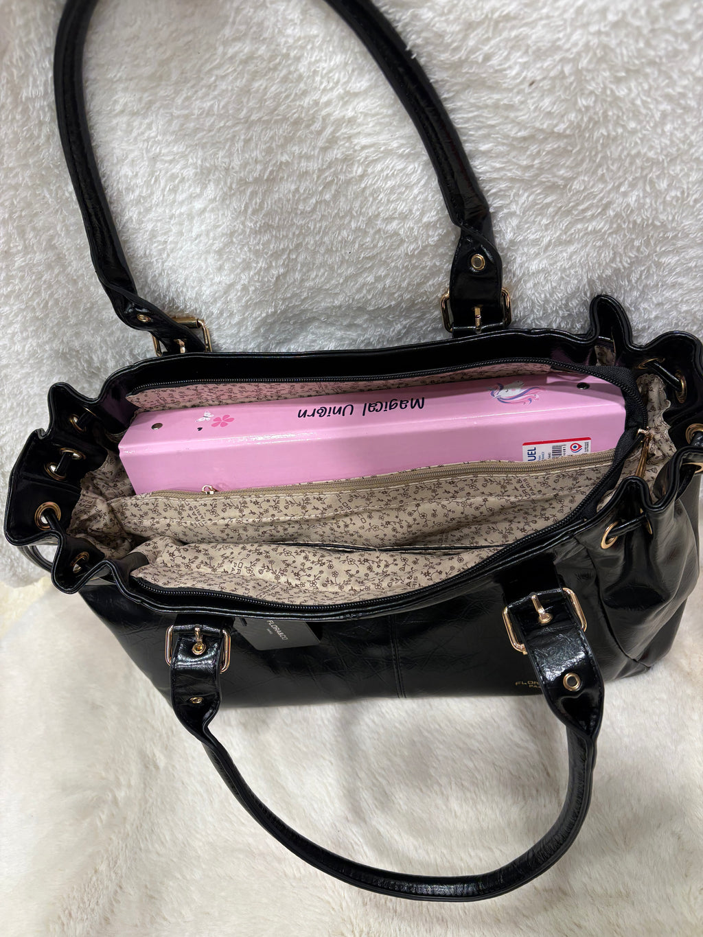 Sac à main noir Iria - Flora & Co Paris